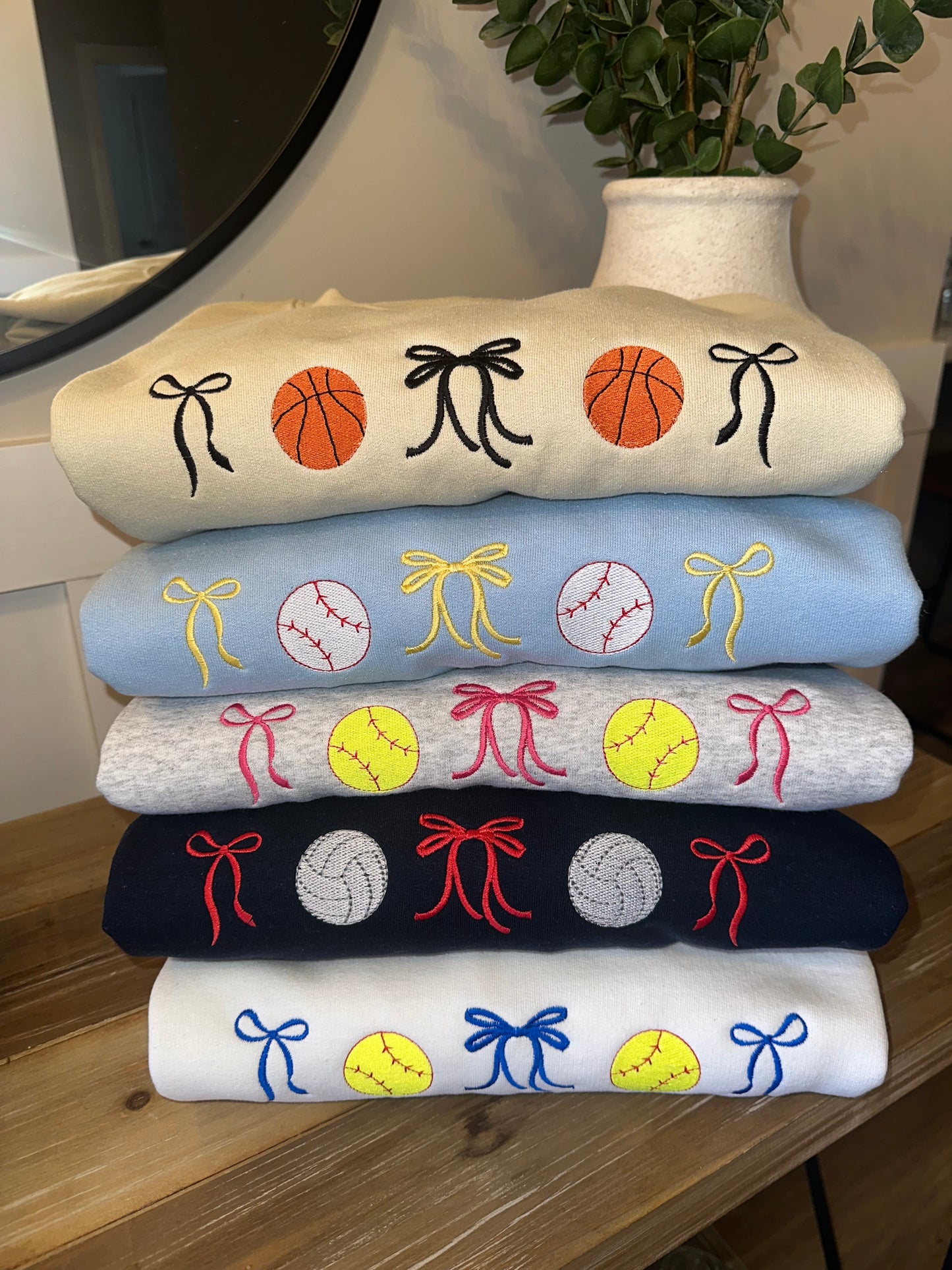 Bow/Sports Sweatshirt or Tshirt