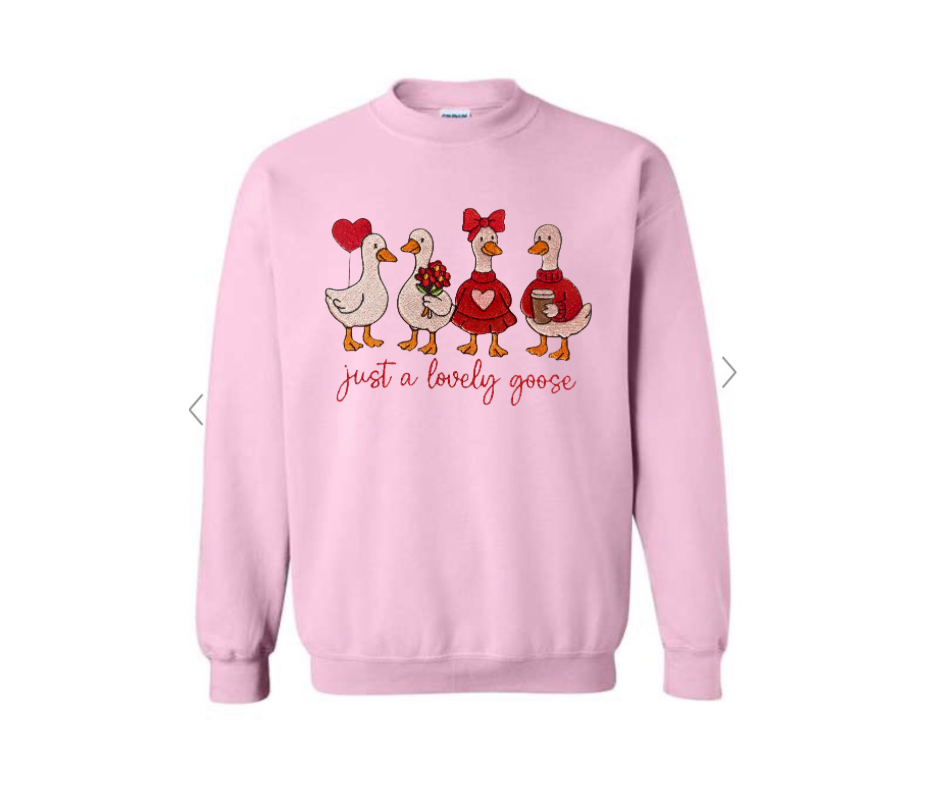 Valentine Goose Sweatshirt