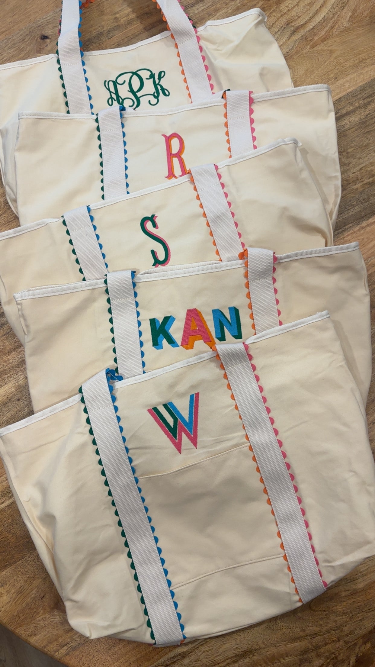 Ric Rac Canvas Tote Bag