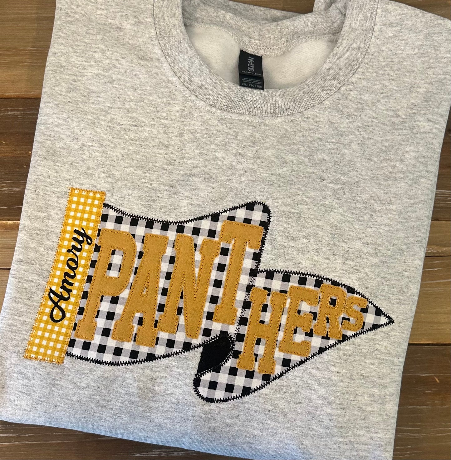 Adult Panthers Waving Pennant Flag Sweatshirt