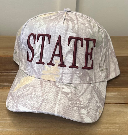 3D Puff State Camo Hat