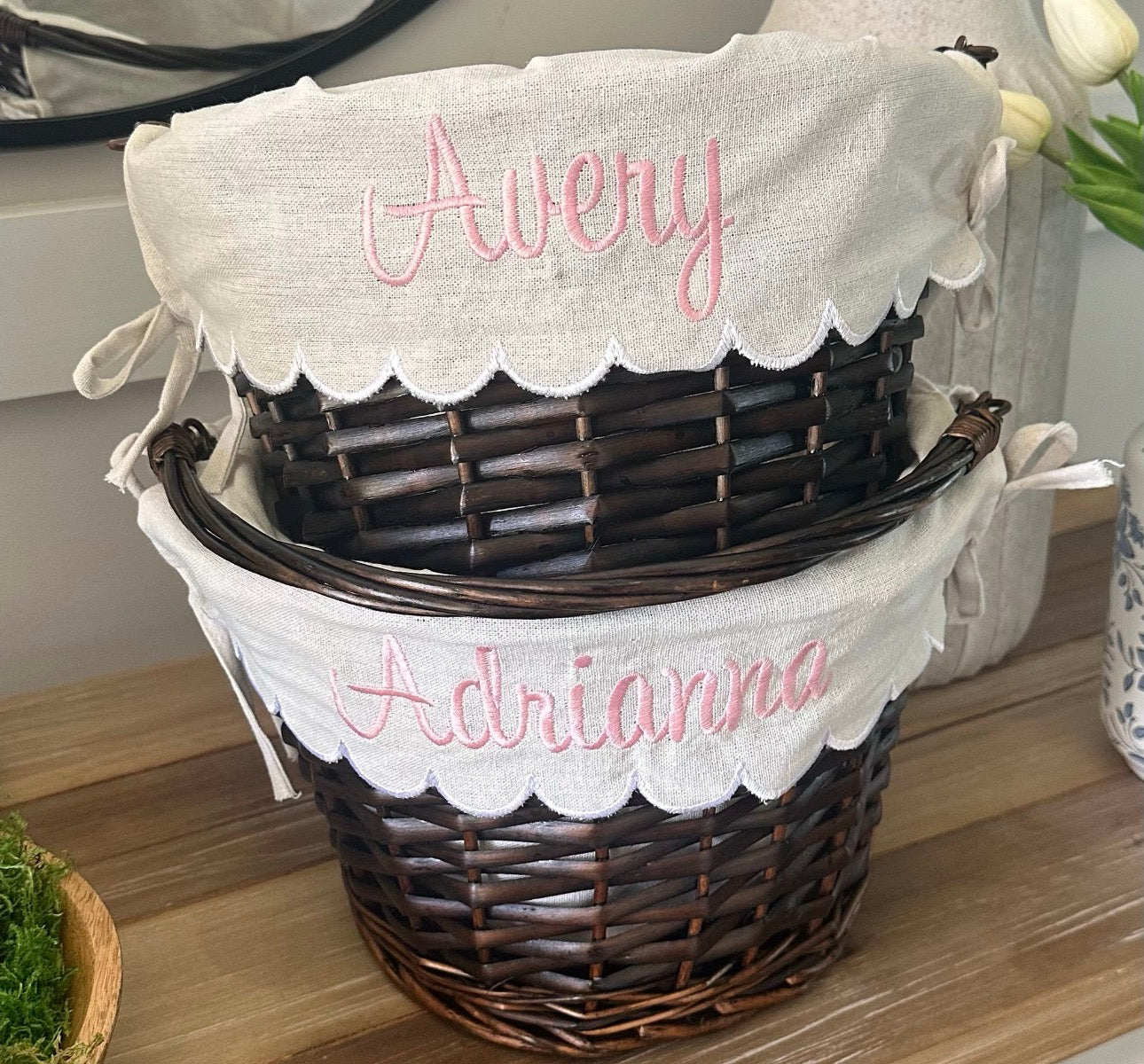 Monogrammed Easter Basket