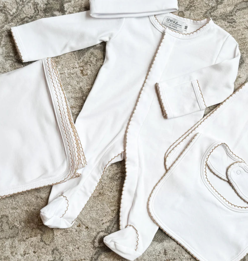 Cotton Picot Trim Footie