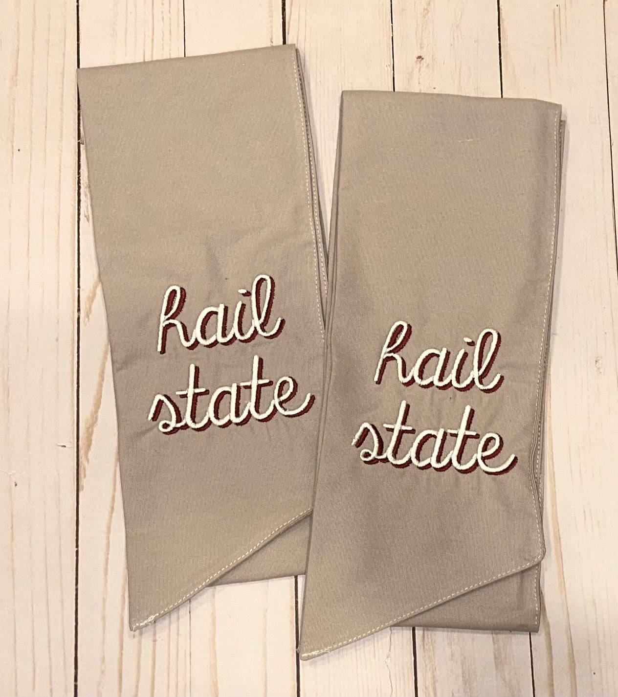 Hail State Design Hail State Sash – Madibells Designs & Custom Embroidery