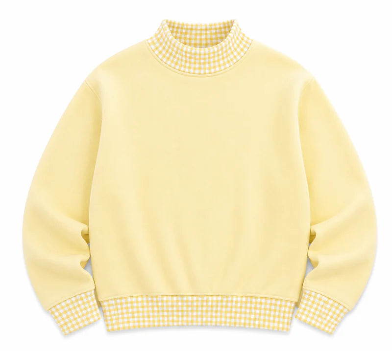 Gingham Mock Neck Pre-Order -Ends July 3