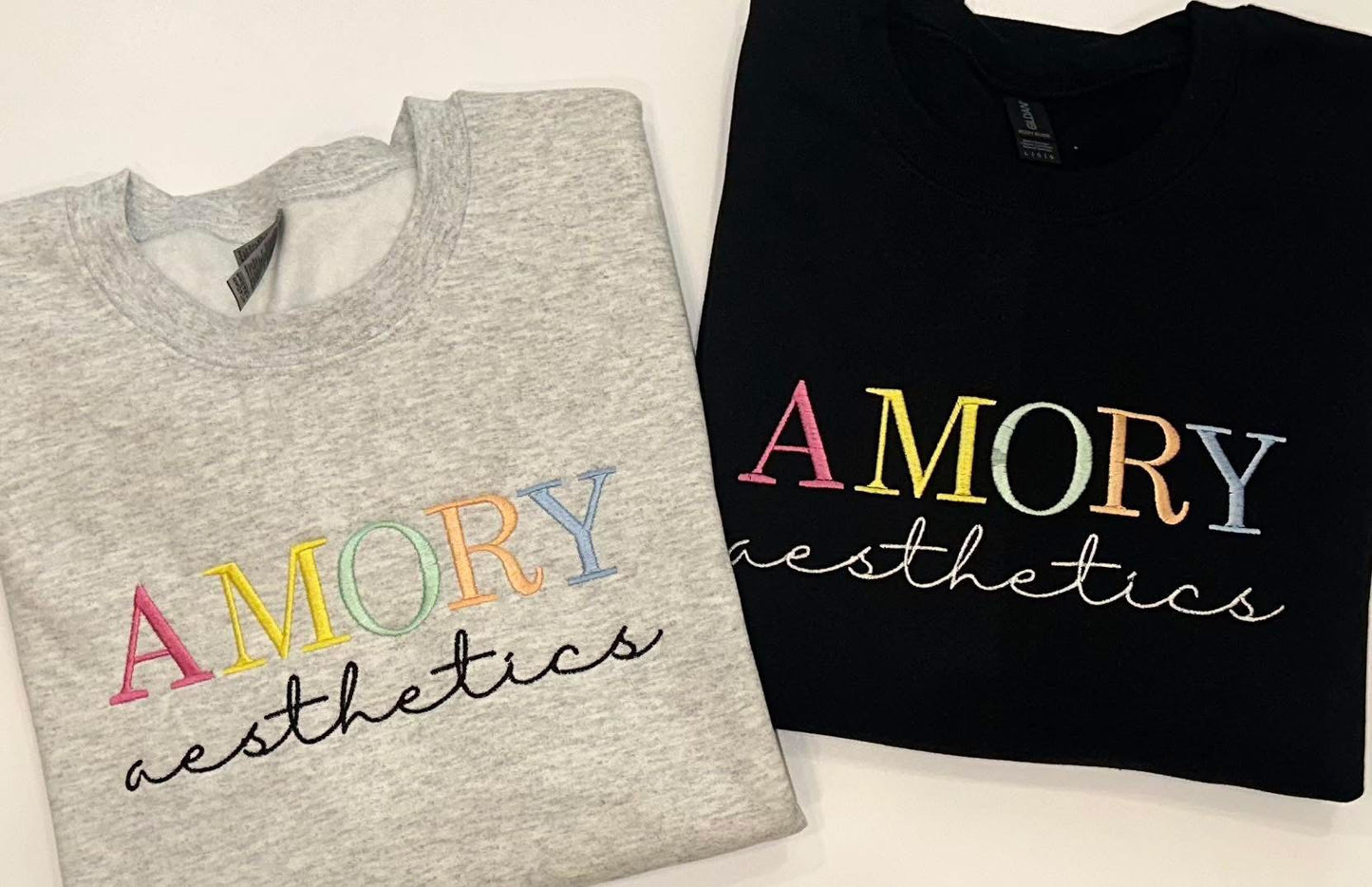 Multi color Logo Tshirt or Sweatshirt