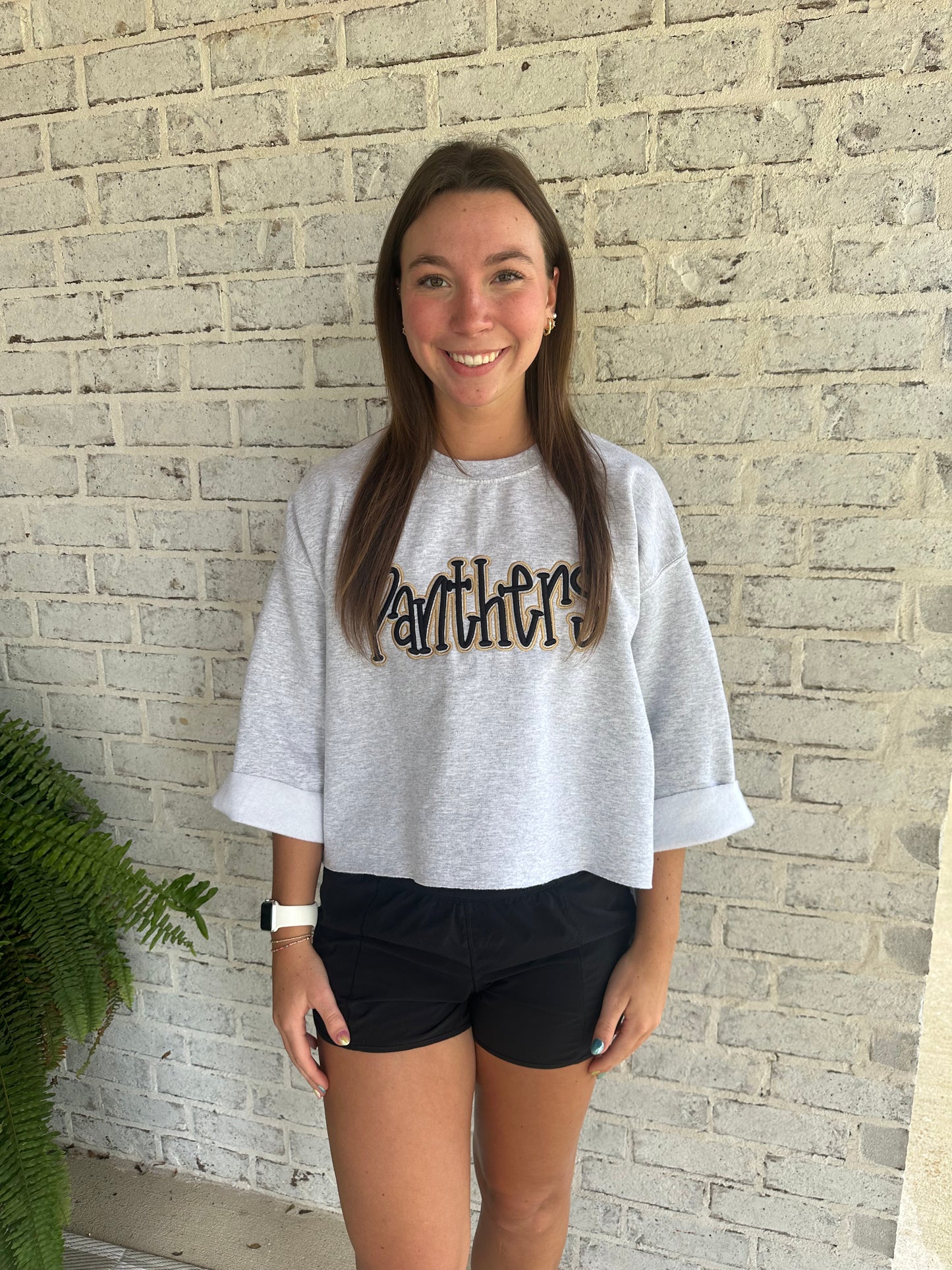 Custom Cropped 3D Puff  Sweatshirt