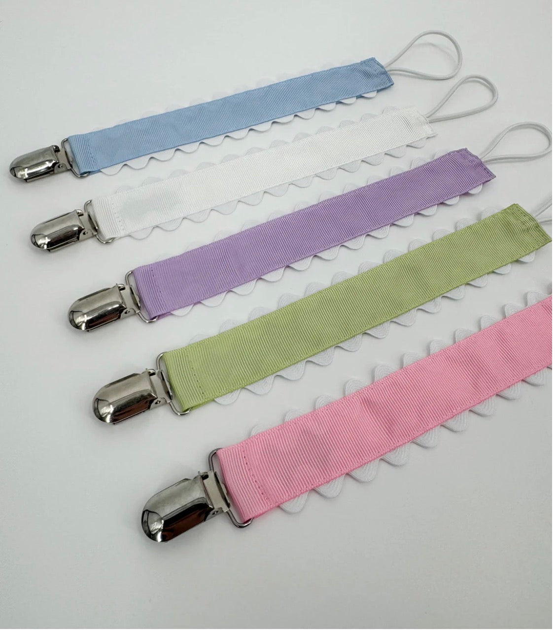 Monogrammed Paci Clips