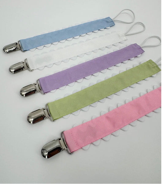 Monogrammed Paci Clips