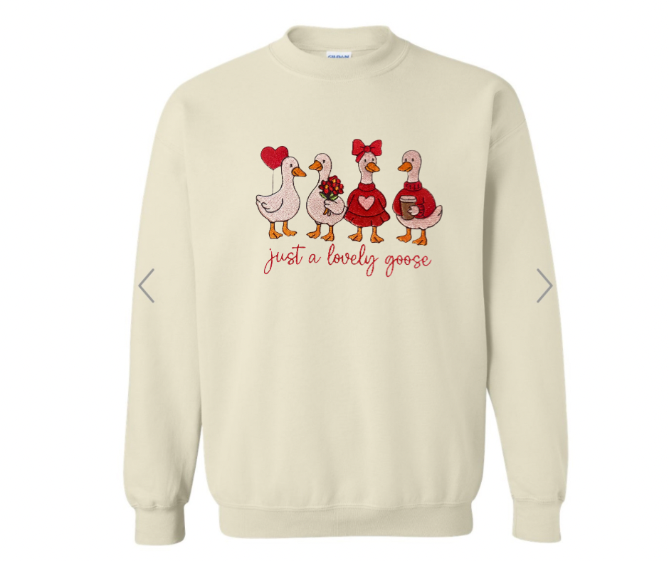 Valentine Goose Sweatshirt