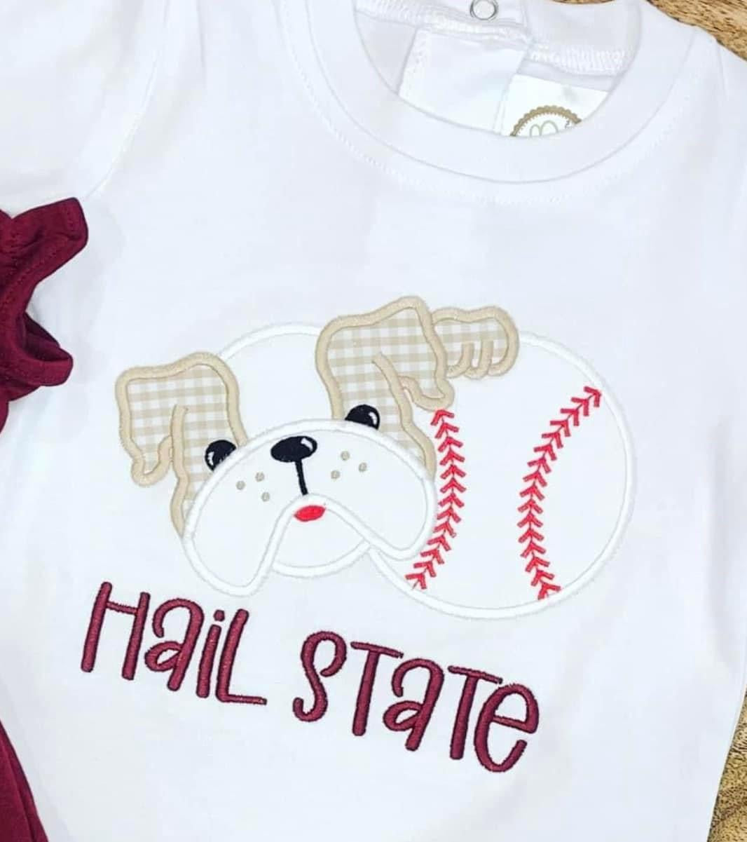 Bulldog Baseball Shirt