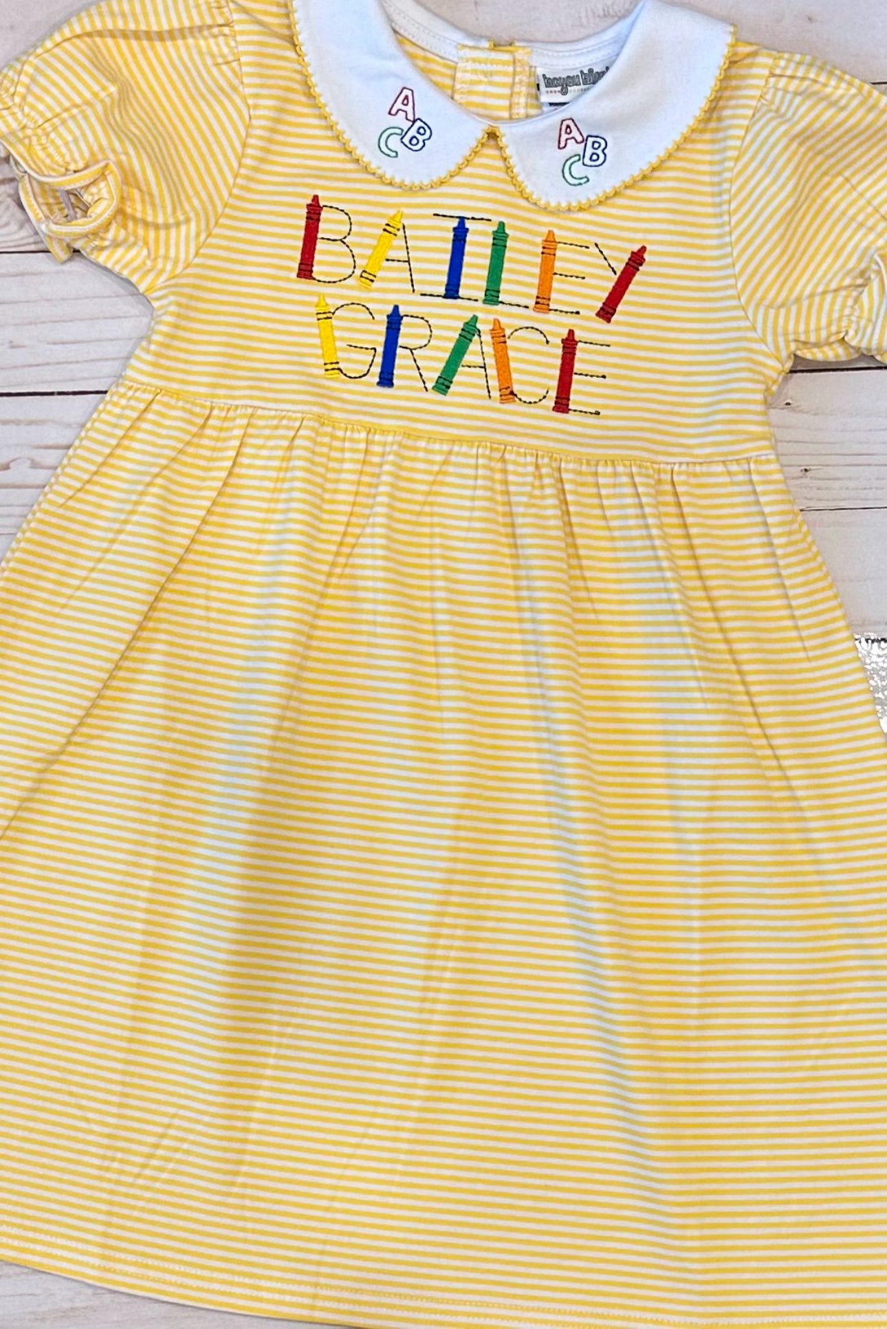 B2S Crayon Name Dress