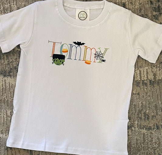 Boy Halloween Name Shirt