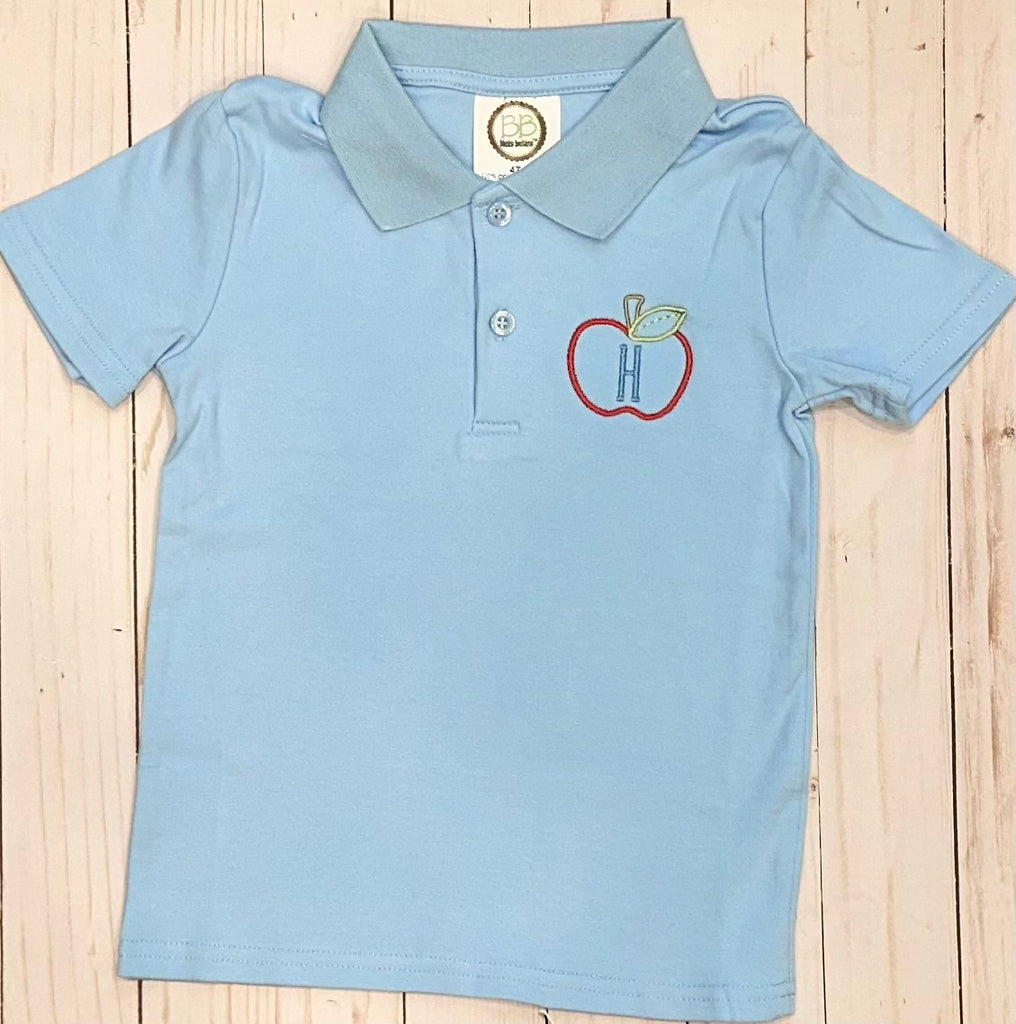Back to School Apple Polo Style Shirt