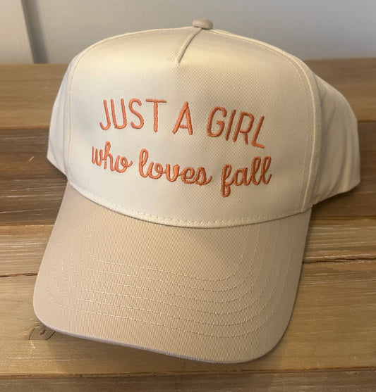 Just a Girl Who Loves Fall Hat
