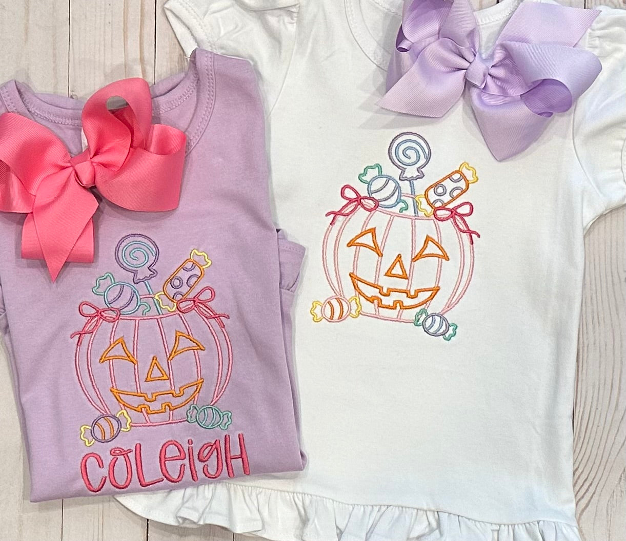 Girl Halloween Candy Bucket Shirt