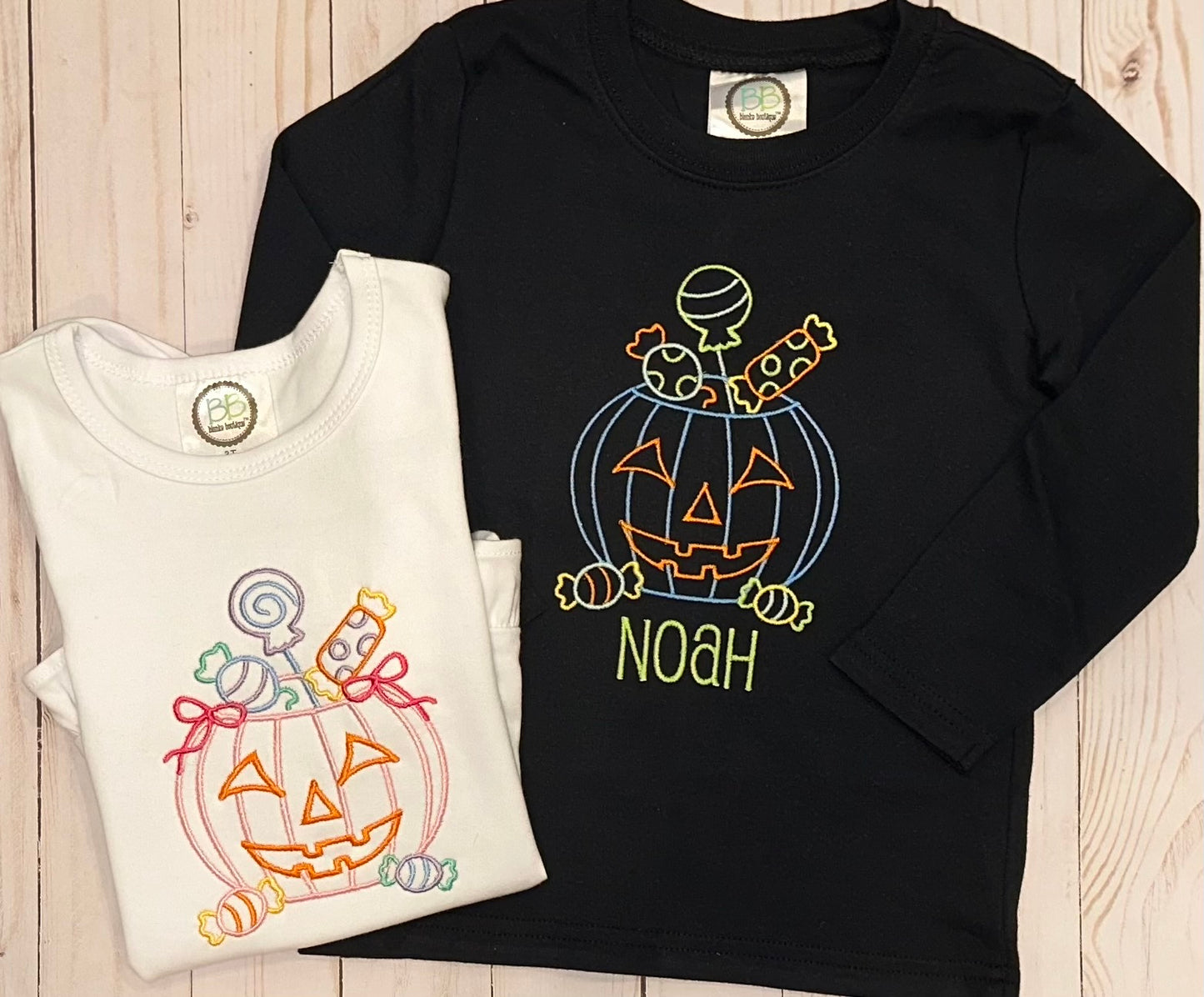 Boy Halloween Candy Bucket Shirt