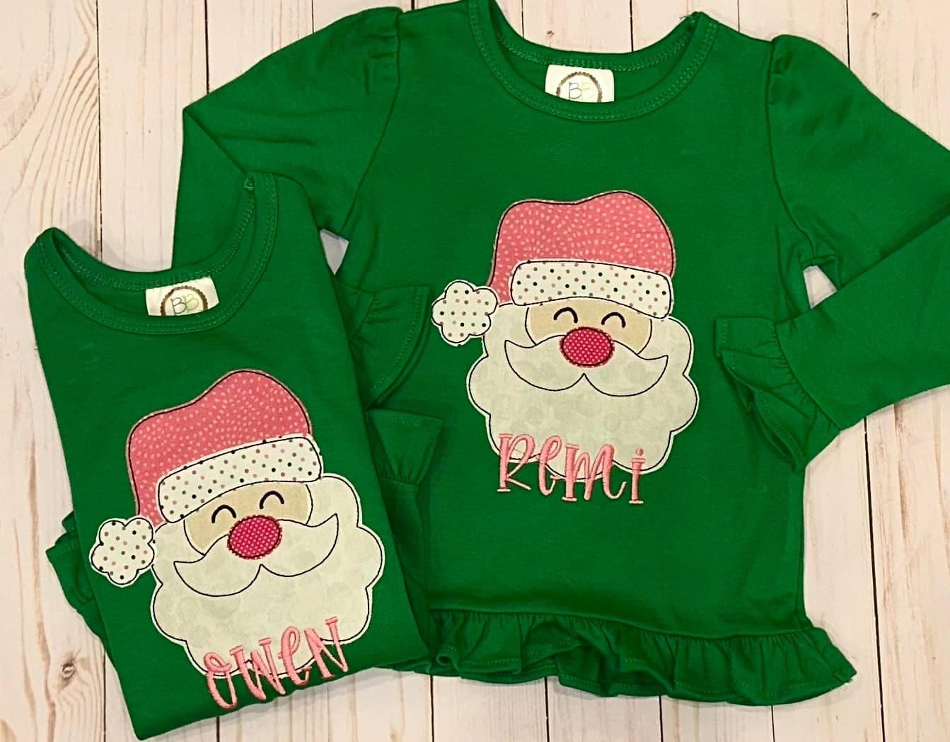 Santa Applique Shirt