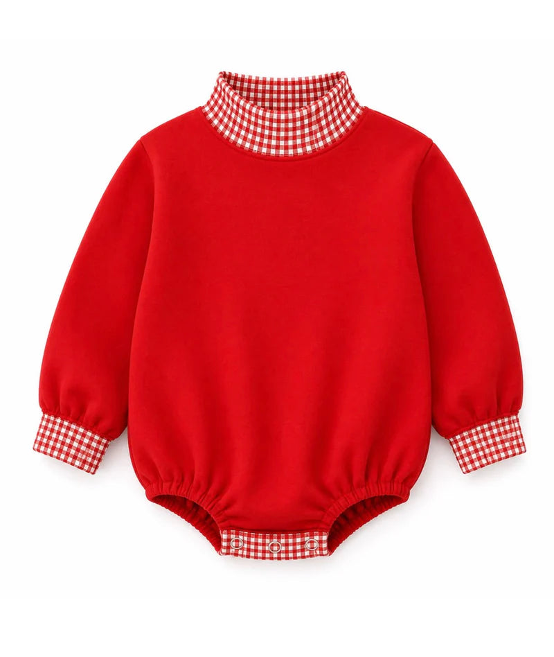 Gingham Mock Neck Pre-Order -Ends July 3