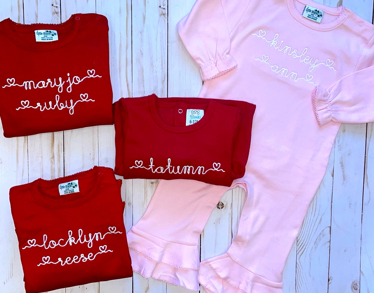 Valentine Name Shirt or Romper