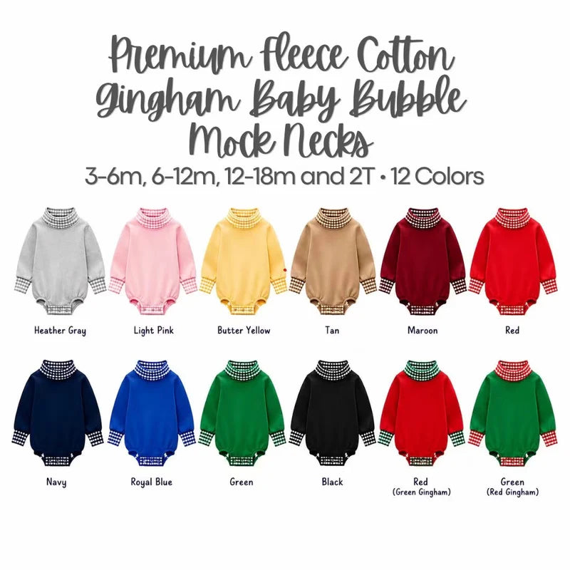 Gingham Mock Neck Pre-Order -Ends July 3