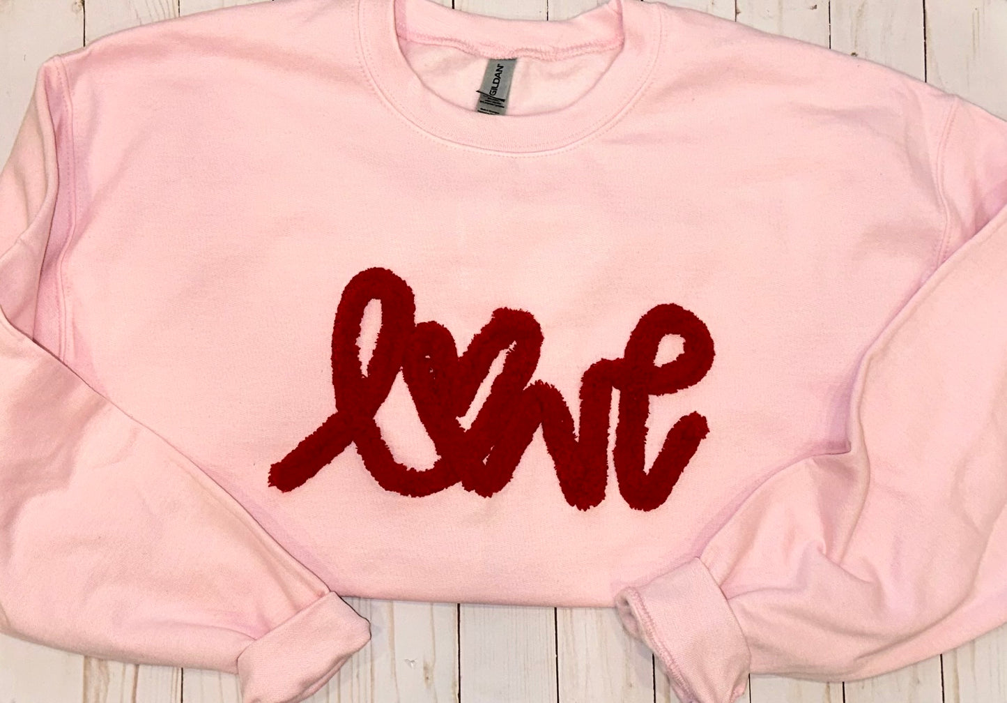 Chenille Love Sweatshirt