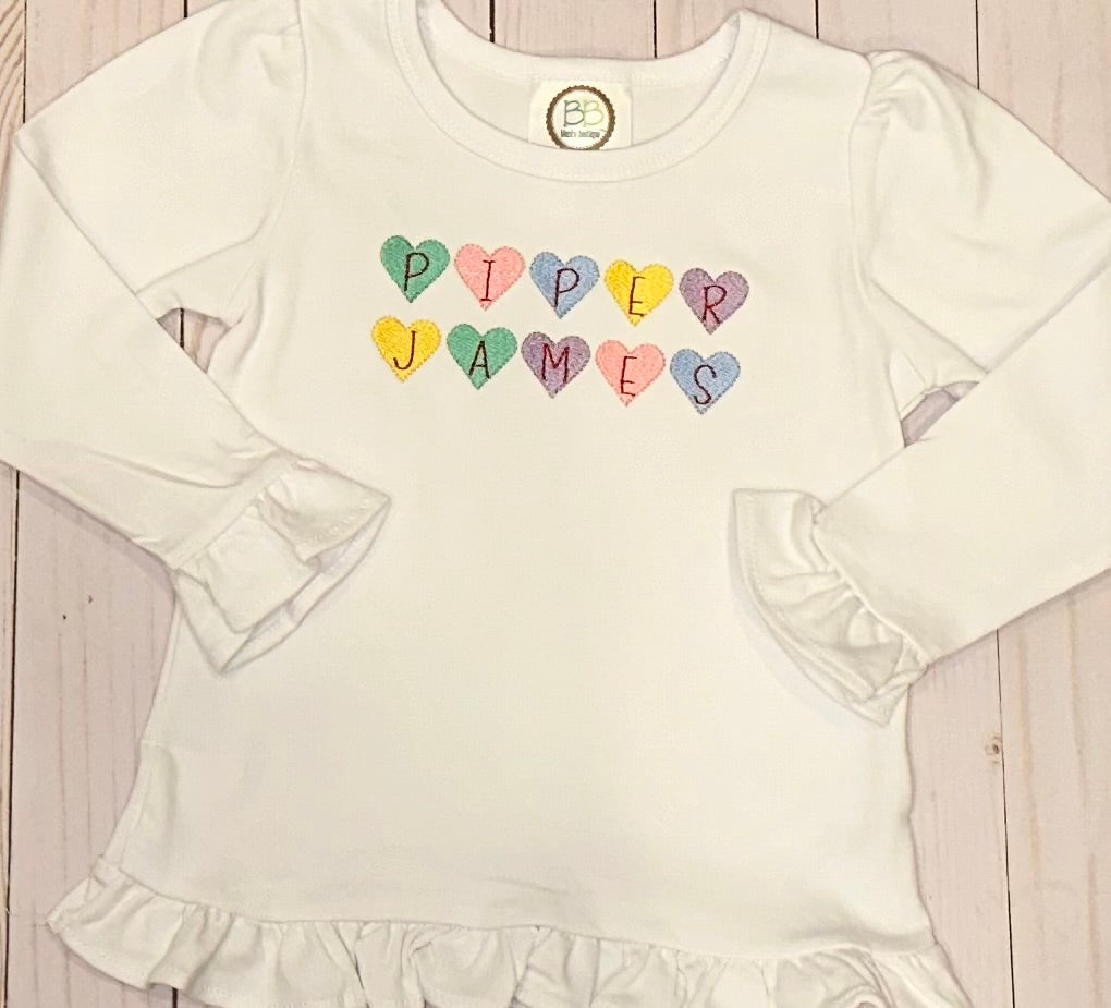 Sweetheart Name Shirt