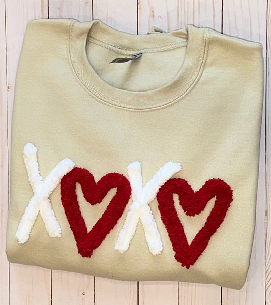 XOXO Chenille Yarn Sweatshirt