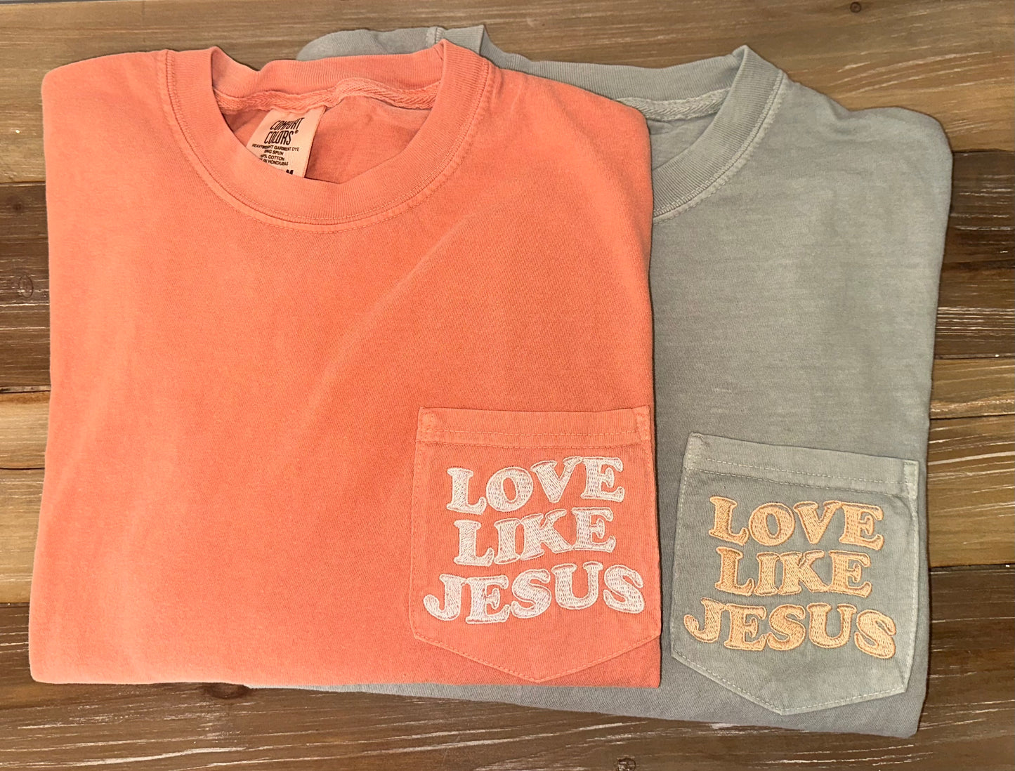 Love Like Jesus Pocket Tshirt