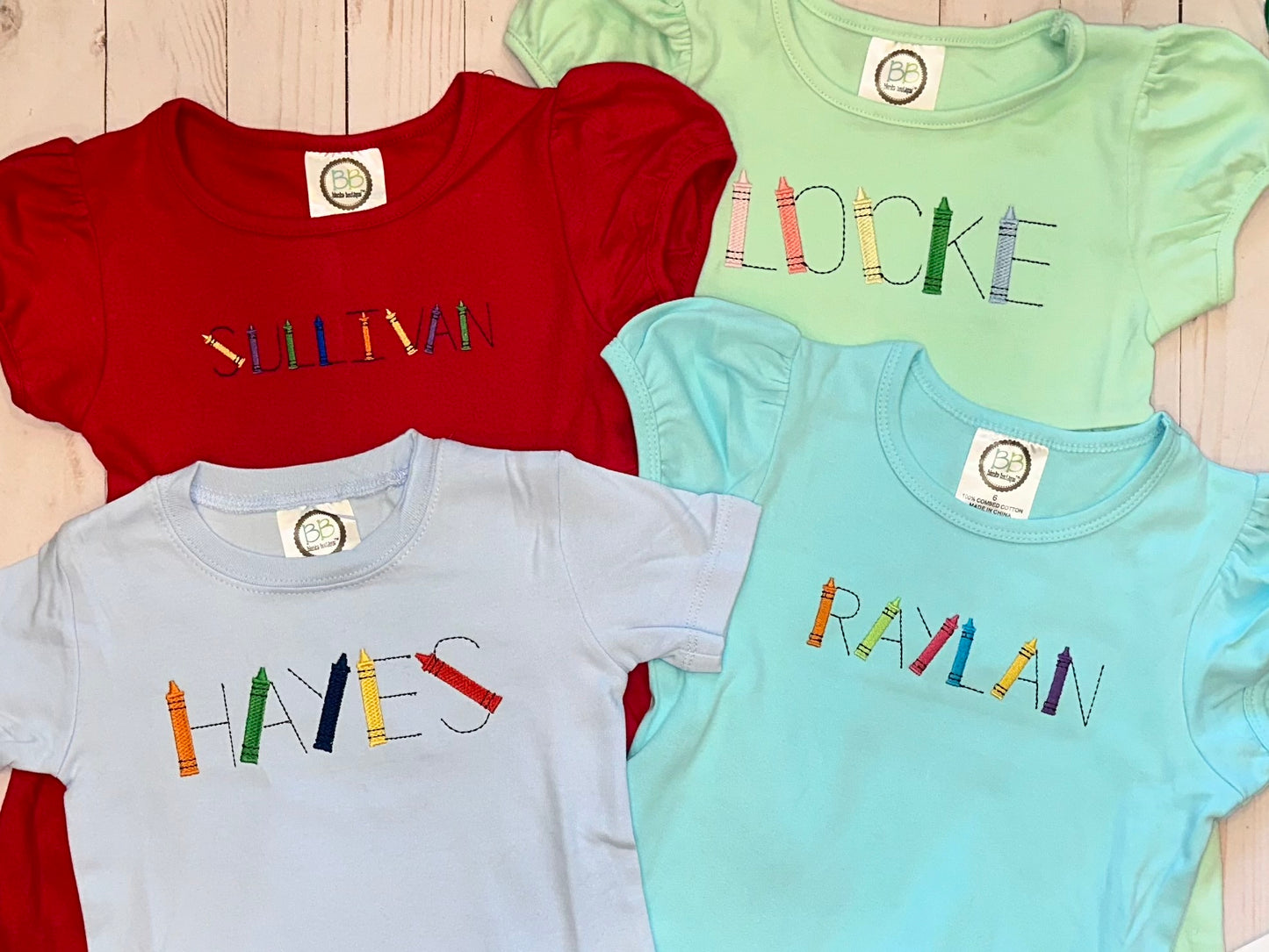 Crayon Name Shirt