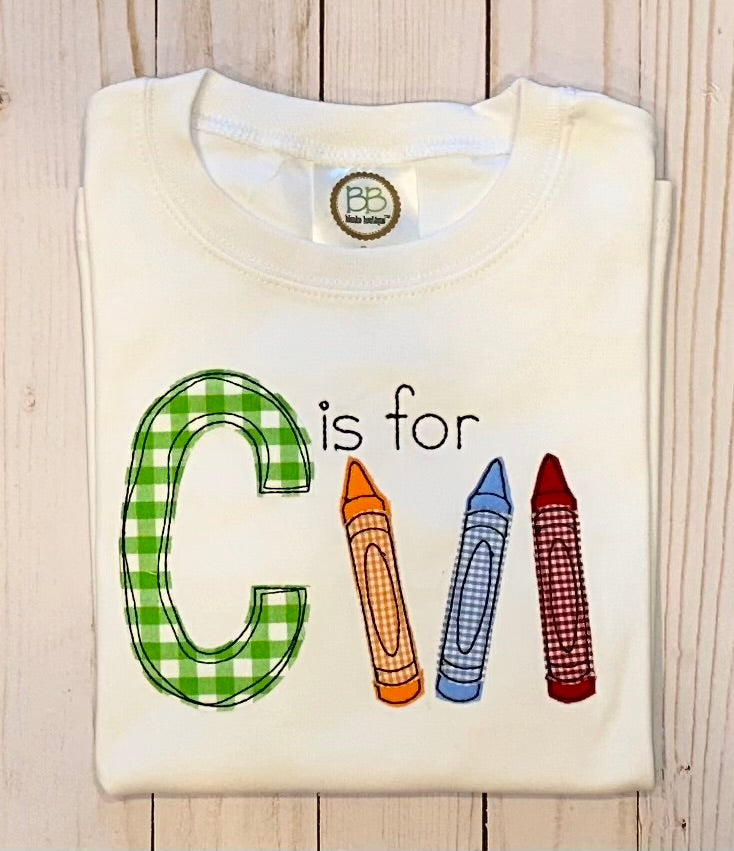 C is for Crayon Shirt