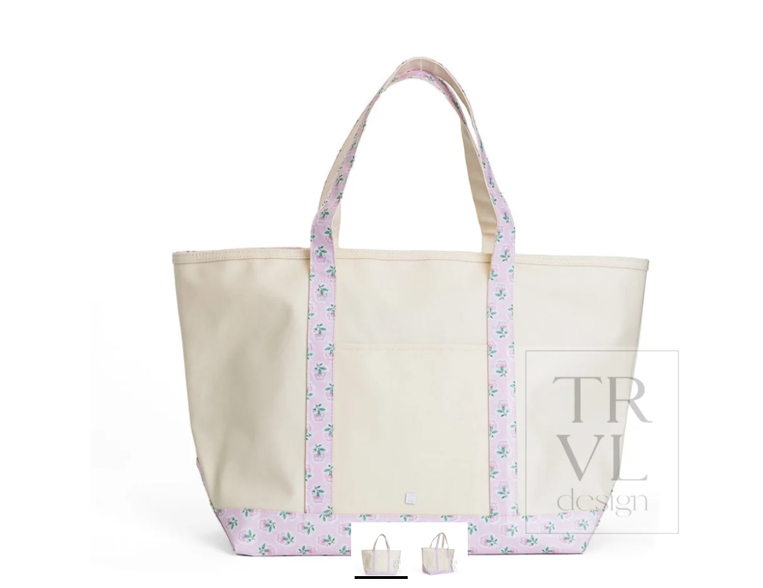 Trvl Maxi Tote- Coated Canvas