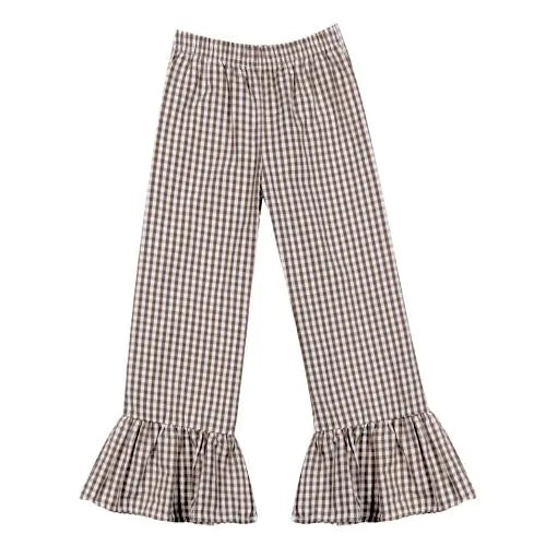 Gingham Ruffle Pants