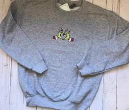 YOUTH grinch hands sweatshirt